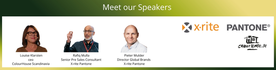 X-rite event speakers